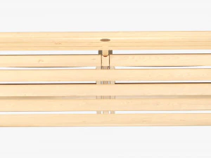 Faux Wood Bench 3D Model