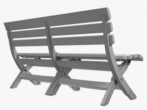 Faux Wood Bench 3D Model