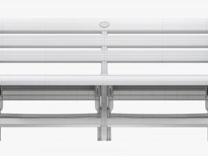 Faux Wood Bench 3D Model
