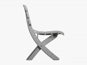 Faux Wood Bench 3D Model