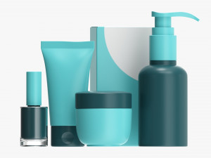Feet Care Set Mockup 3D Model