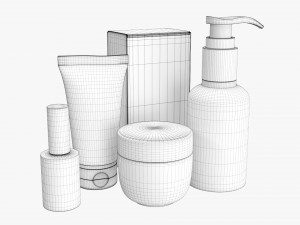 Feet Care Set Mockup 3D Model