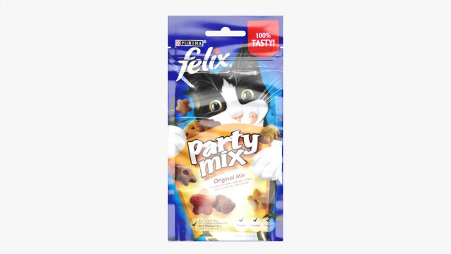 Felix Party Mix Cat Sweets 3D Model .c4d .max .obj .3ds .fbx .stl .blend 