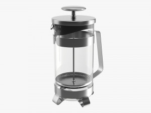 French Press Coffee Maker 3D Model