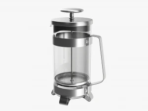 French Press Coffee Maker 3D Model