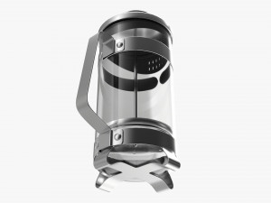 French Press Coffee Maker Modello 3D
