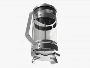 French Press Coffee Maker 3D Model