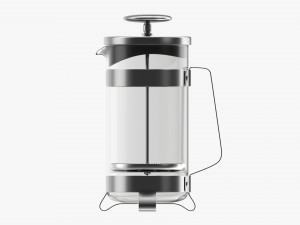 French Press Coffee Maker Modello 3D
