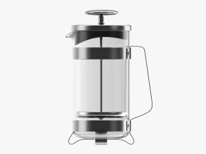 French Press Coffee Maker 3D Model