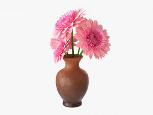 Gerbera In Vase V2 3D-Modell