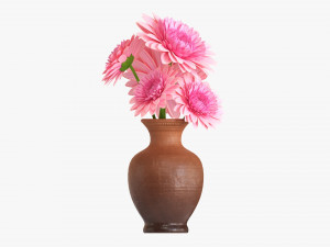 Gerbera In Vase V2 3D-Modell