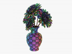 Gerbera In Vase V2 3D-Modell