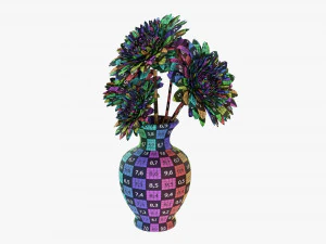 Gerbera In Vase V2 3D Model