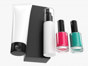 Hand Care Set Mockup 3D Model