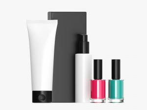 Hand Care Set Mockup 3D Model