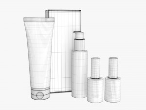 Hand Care Set Mockup 3D Model