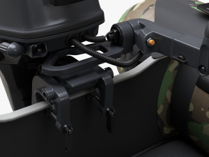 Inflatable Boat 02 Camouflage With Outboard Boat Motor Modèle 3D