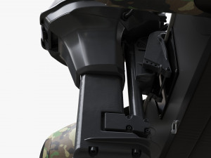 Inflatable Boat 02 Camouflage With Outboard Boat Motor Modèle 3D