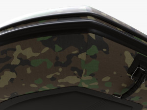 Inflatable Boat 02 Camouflage With Outboard Boat Motor Modèle 3D