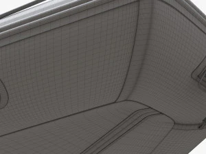 Inflatable Boat 03 Black With Outboard Boat Motor 3D Model