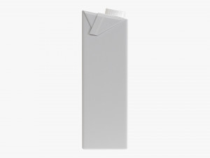 Juice Cardboard 1000 Ml Packaging Mockup 3D Model