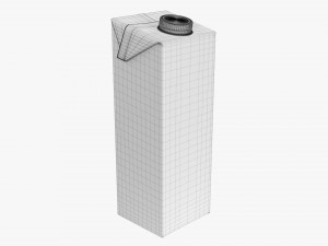 Juice Cardboard 1000 Ml Packaging Mockup 3D Model
