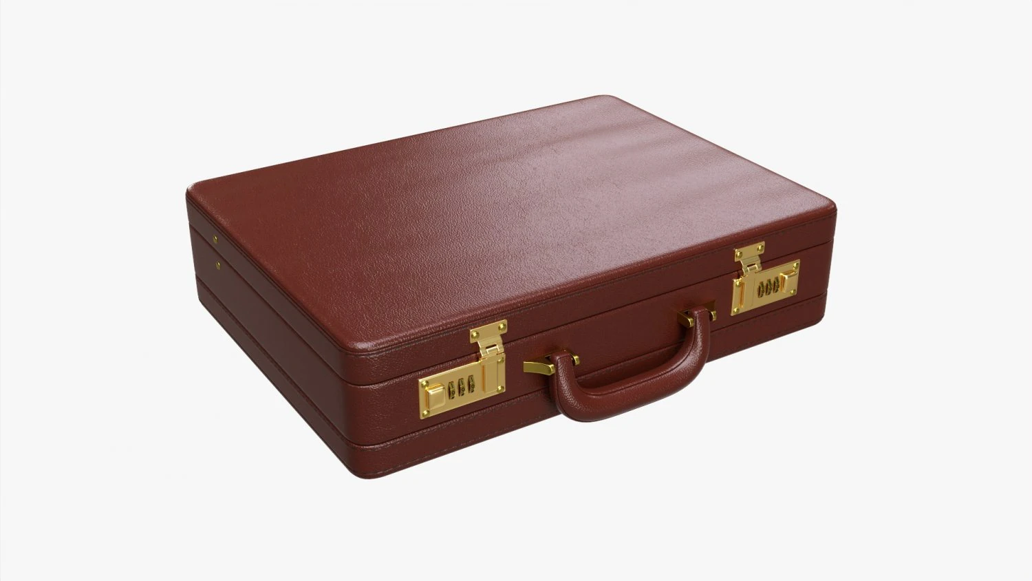 Malet&iacute;n de cuero cerrado Modelo 3D .c4d .max .obj .3ds .fbx .stl .blend 