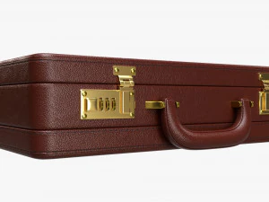 Malet&iacute;n de cuero cerrado Modelo 3D