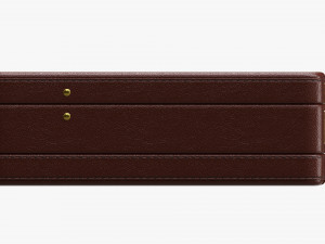Leather Briefcase Closed Modelo 3D