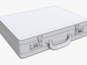 Leather Briefcase Closed Modelo 3D