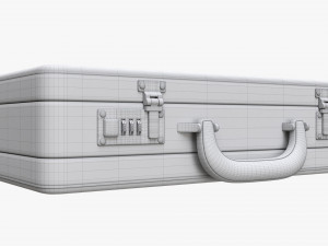 Leather Briefcase Closed Modelo 3D