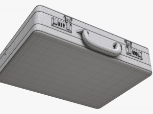 Leather Briefcase Closed Modelo 3D