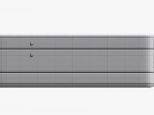 Leather Briefcase Closed Modelo 3D
