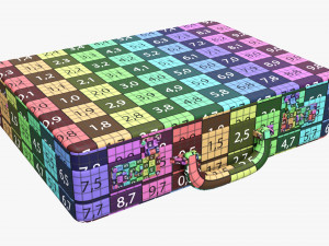 Leather Briefcase Closed Modelo 3D