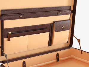 Leather Briefcase Open Modelo 3D
