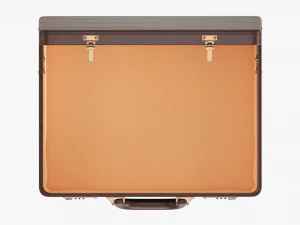 Leather Briefcase Open 3D Model