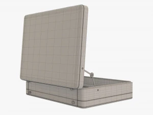 Leather Briefcase Open 3D Model