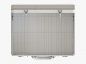 Leather Briefcase Open Modelo 3D