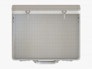 Leather Briefcase Open 3D Model