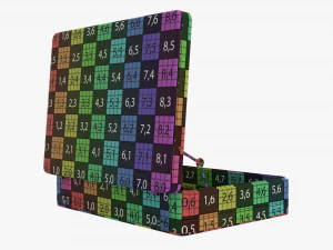 Leather Briefcase Open 3D Model