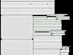 Leather Briefcase Open 3D Model