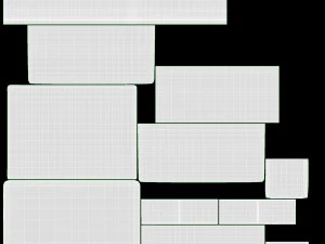 Leather Briefcase Open 3D Model