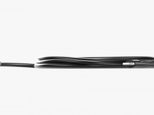 Lightning Cable Double sided Black 3D 模型