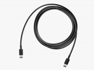 Cavo Lightning bifacciale Nero Modello 3D