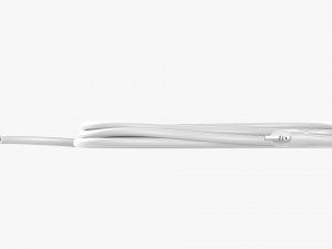 Lightning Cable Double sided White 3D Model