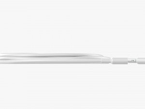 Lightning Cable Double sided White 3D Model