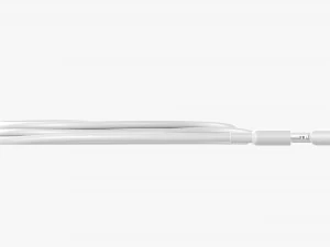Lightning Cable Double sided White 3D Model