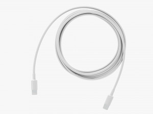 Lightning Cable Double sided White 3D Model