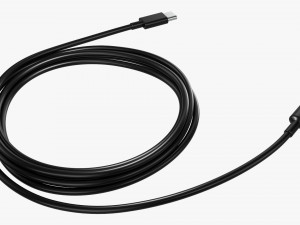 Lightning To Usb C Cable Black Modèle 3D