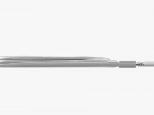 Lightning To USB C Cable White 3D-Modell